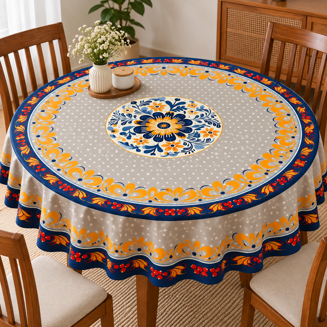 Round Table cover  design  Medallion design